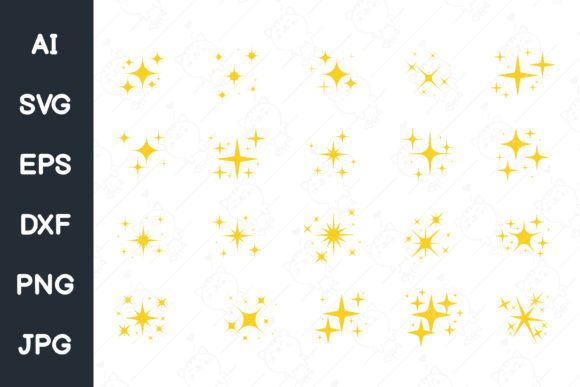 Download Sparkling Stars.star and Glittering Set - Glitter Collection