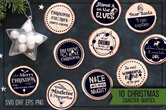 Download Christmas Coasters - Funny Quotes - Christmas coasters Collection