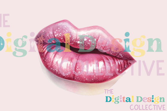 Download Glitter Lips Clipart Sublimation Png - Glitter Collection