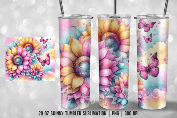 Download Sunflower Glitter Sublimation Tumbler - Glitter Collection