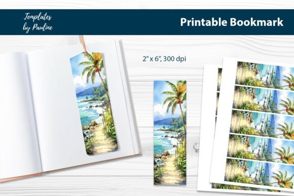 Download Tropical Summer Printable Bookmark Sheet - Summer printable Collection