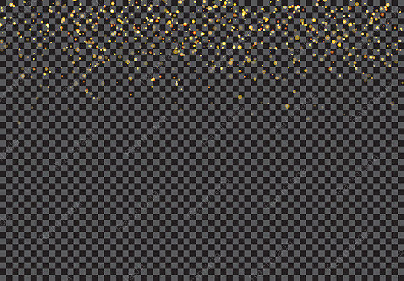Download Gold Falling Glitter Particles Effect - Glitter Collection