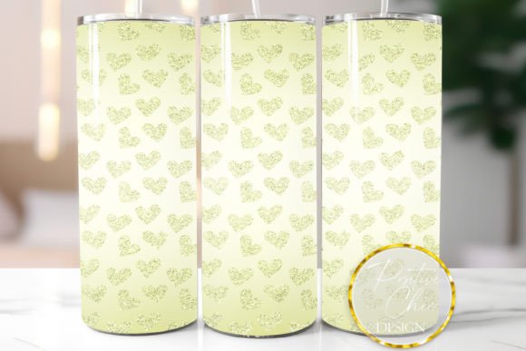 Download Tumbler Wrap Gold Glitter Hearts Design - Glitter Collection