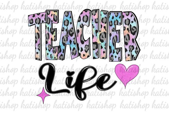 Download Teacher Life Leopard Glitter Sublimation - Glitter Collection