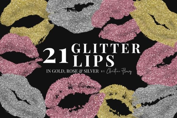 Download 21 Glitter Lips Clipart - Glitter Collection