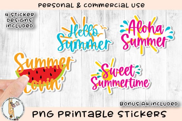 Download Sweet Summer Printable Stickers - Summer printable Collection