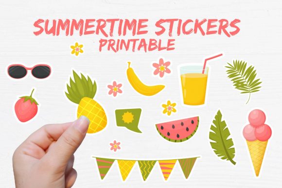 Download Summer Printable Sticker Collection - Summer printable Collection