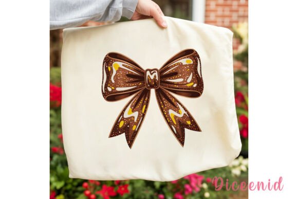 Download Bronze Glitter Bow Sublimation Design - Glitter Collection