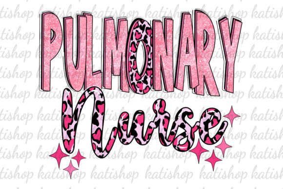 Download Pulmonary Nurse Pink Glitter Sublimation - Glitter Collection